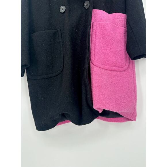 Peter Som Collective Colorblock Wool Coat - Picture 9 of 11